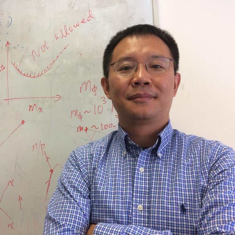 Particle physicist Hai-Bo Yu is an assistant professor of physics and astronomy at UC Riverside. Photo credit: I. Pittalwala, UC Riverside.