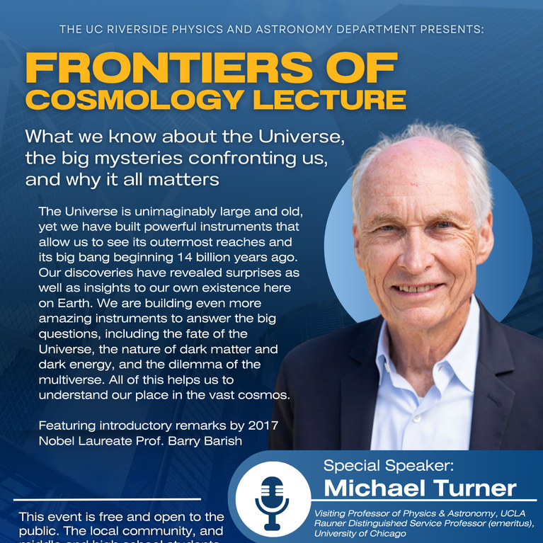 Frontiers of Cosmology Lecture: Prof. Michael Turner